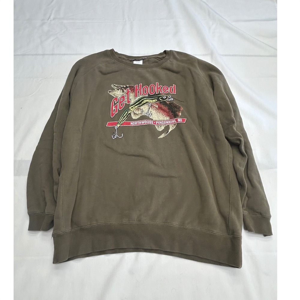 Vintage Ouray Sportswear Gorpcore Fishing Sweatshirt L